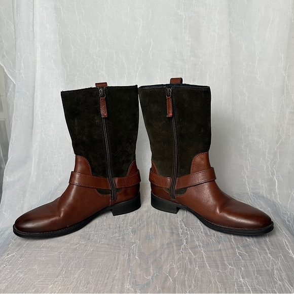 Tommy Hilfiger Equestrian Hamilton 8C Ranger Biker Boots Suede Leather - Picture 7 of 17